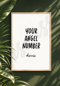 Your Angel Number - Spiritual Conversation Starter Print (Digital File)