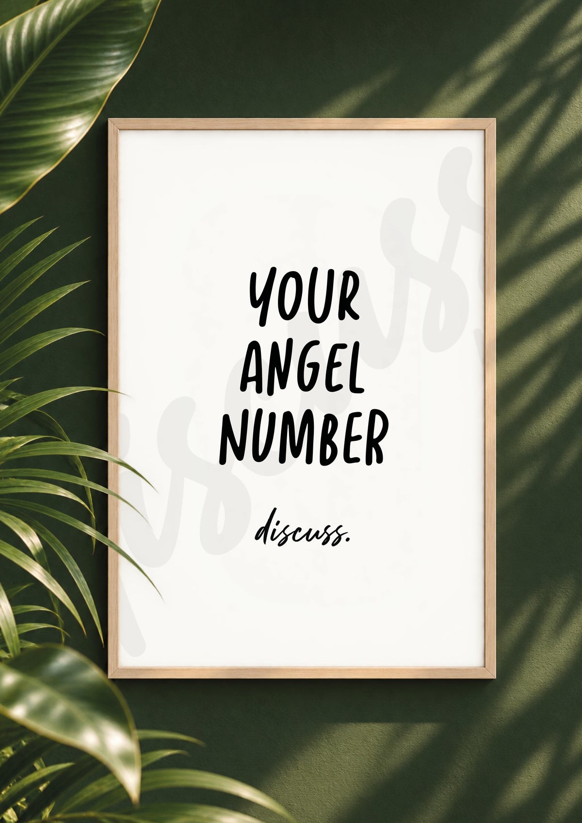 Your Angel Number - Spiritual Conversation Starter Print (Digital File)
