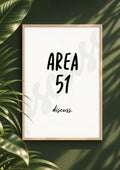 Area 51 - Conspiracy Theory Debate Prompt Digital Print & Wall Art (Digital File)