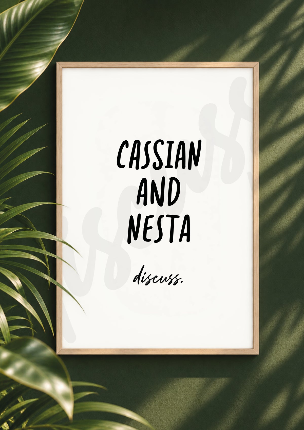 Cassian and Nesta - A Court Of Thorns and Roses Digital Print & Wall Art (Digital File)