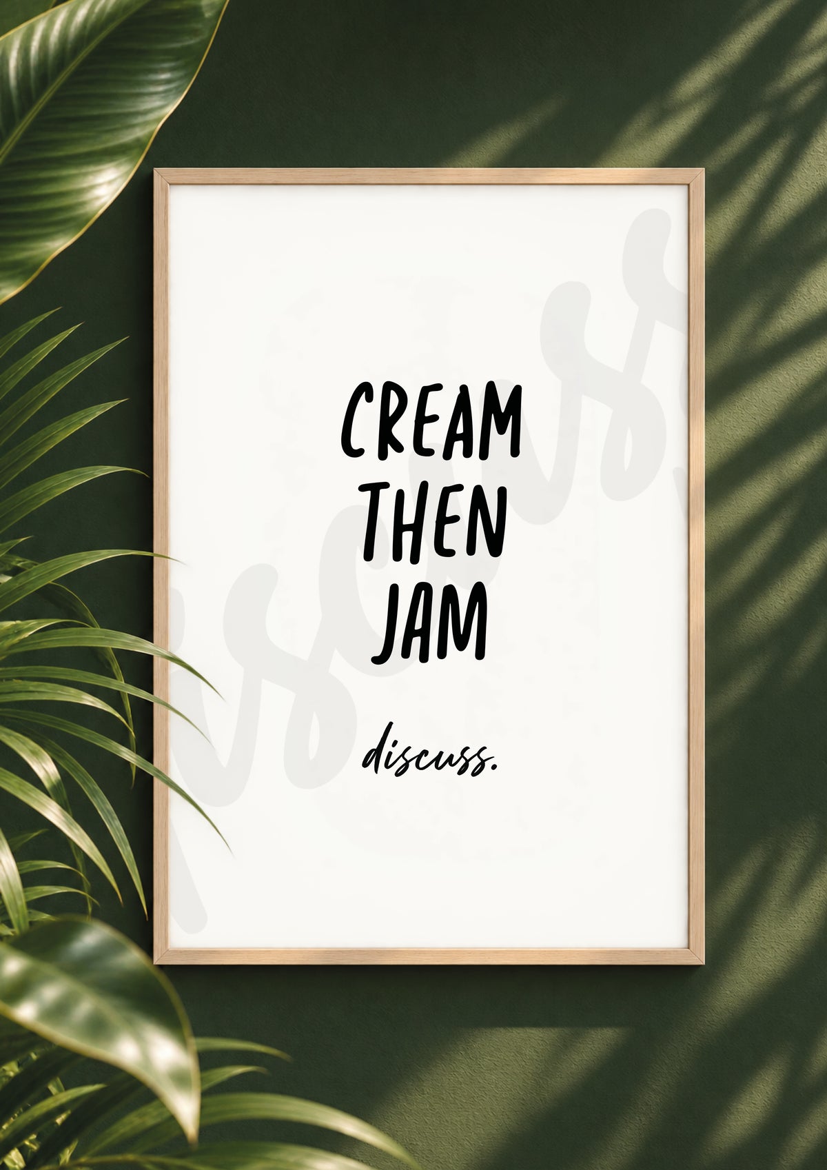 Cream Then Jam? - British Food Debate Conversation Print (Digital File)