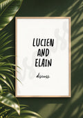 Lucien and Elain - A Court Of Thorns and Roses Inspired Discussion Print (Digital File)