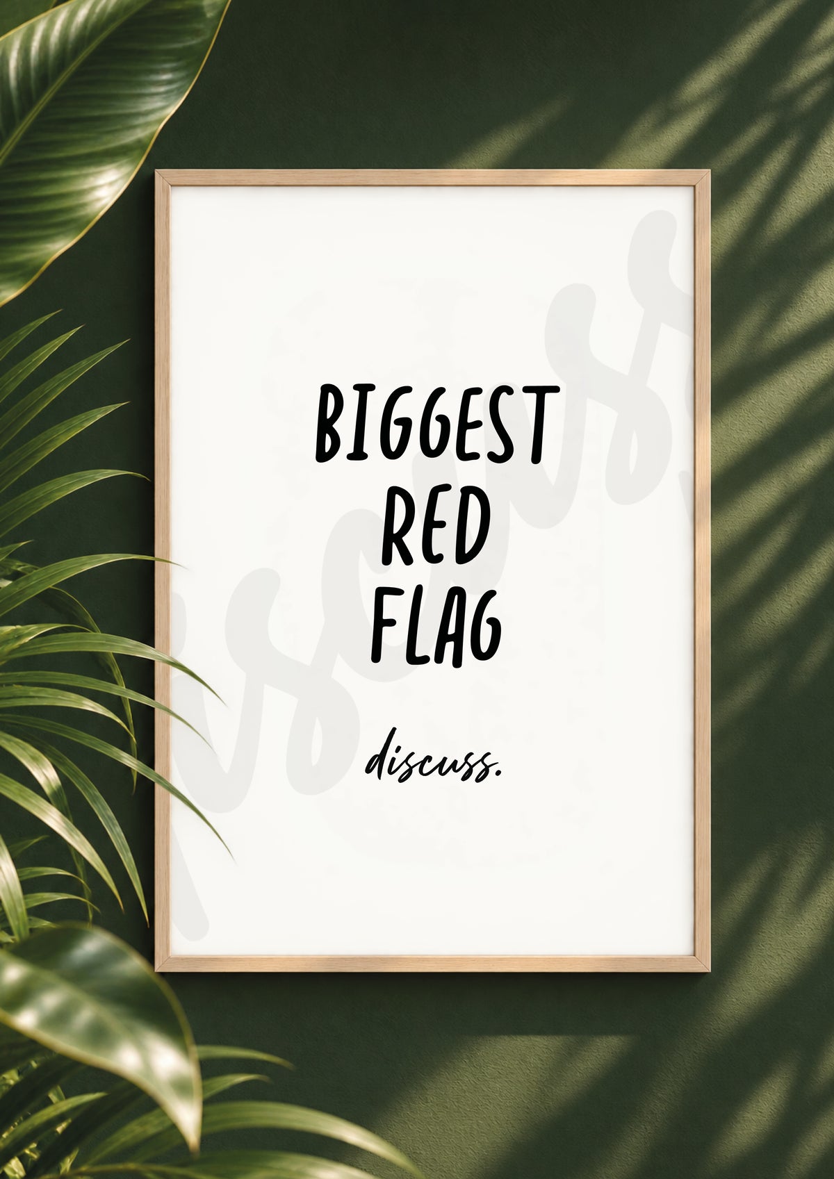 Your Biggest Red Flag? - Fun Gossip Conversation Starter Print (Digital File)