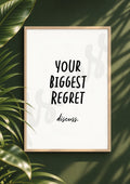 Your Biggest Regret? – Deep Conversation Starter Print (Digital File)